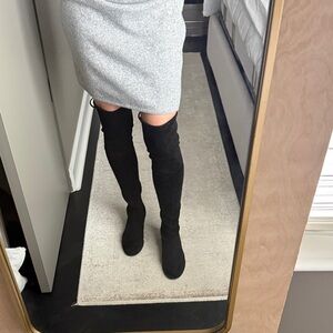 Stuart Weitzman Lowland Black Over-the-Knee Boots
